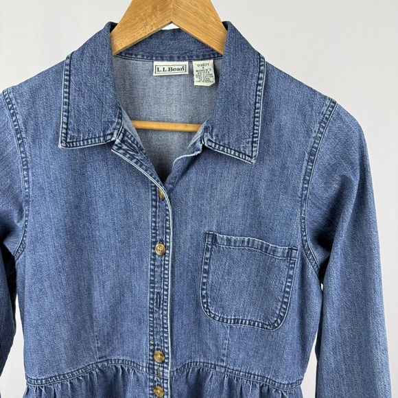 L.L. Bean Dresses & Skirts - Vintage L.L. Bean Denim Blue Mini Dress